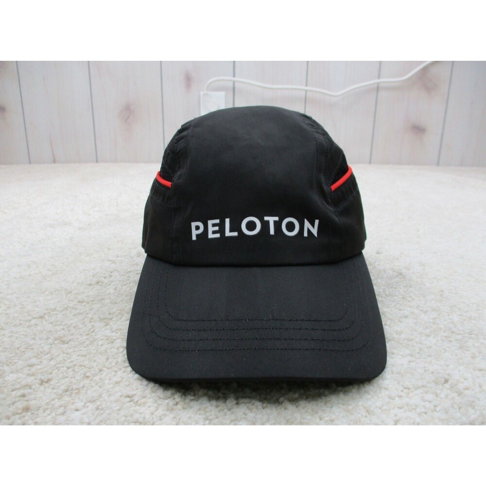 Peloton Shield Hat Cap Adult One Size Black Red Vented Running Cycling Mens